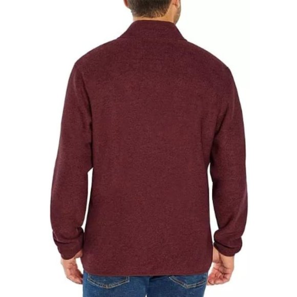 Eddie Bauer Fleece Sweater Pullover 1/4 Snap Front Small Oversized NWT - Picture 5 of 9